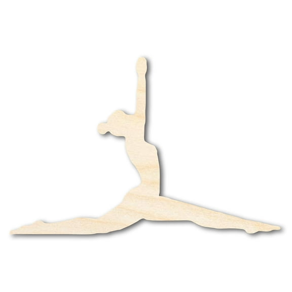 Unfinished Wood Yoga Monkey Pose Shape 3" / 1/4"