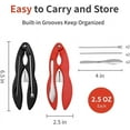 thumbnail image 2 of 2PCS Crab Crackers and Tools Multifunctional Crab Leg Crackers Efficient Lobster Crackers Sturdy Seafood Crackers and Tools Portable Lobster Crackers and Picks Set Crab Claw Crackers, 2 of 6