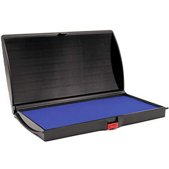 Large Premium Blue Ink Stamp Pad - 3" by 6" - Quality Felt Pad