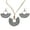Grey, variant on Xinyolin Vintage Fan Shape Tassel Circle Pendant Necklace, Hook Earrings Women's Jewelry Set