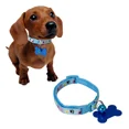 thumbnail image 4 of Collar Para Perros Y Gatos Mascotas Ajustable Con Cascabel Color Azul claro Huellas Tamaño del collar Unitalla, 4 of 5
