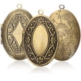 thumbnail image 1 of 3Pcs Bouquet Photo Locket Small Photo Pendant Memorial Photo Pendants Picture Holder Charms, 1 of 7