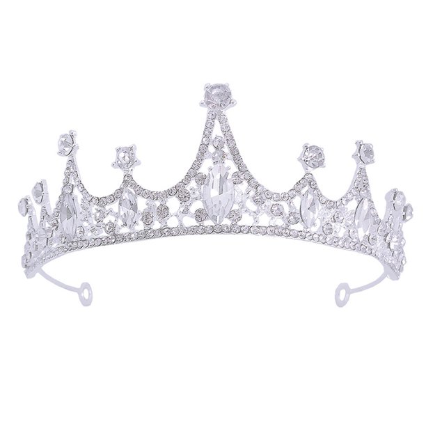 KAKOWELY Diadema para niña con diamantes de imitación, corona de cumpleaños, tocado de actuación