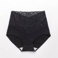 thumbnail image 1 of Ropa interior de cintura alta con escote en V para mujer, de algodón, antibacteriana, con encaje en la entrepierna, tentación caliente, bragas para el vientre para niñas, 1 of 3