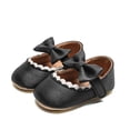 thumbnail image 3 of Yoyauz Baby Girl Mary Jane Shoes Anti Slip Rubber Sole Ballet Slippers Princess Dress Wedding Shoes Newborn Kids Shoes Toddler Shoes（0-12 Month）, 3 of 5