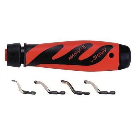 Shaviv Deburring Tool Set,Plastic,Hi Speed Stl. 155-90061