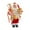 Style A, variant on Tnarru Christmas Santa Claus Figurine, Desktop Ornament, Adornment Collectible Standing Santa Figure for Office Holiday Indoor Decor Style A