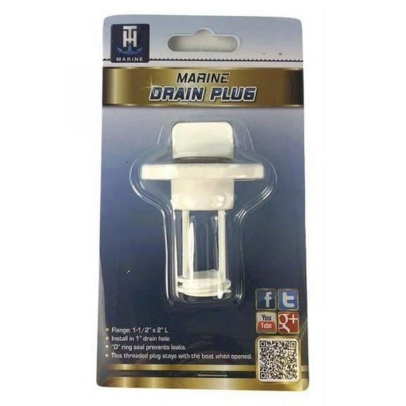 Drain Plug, White