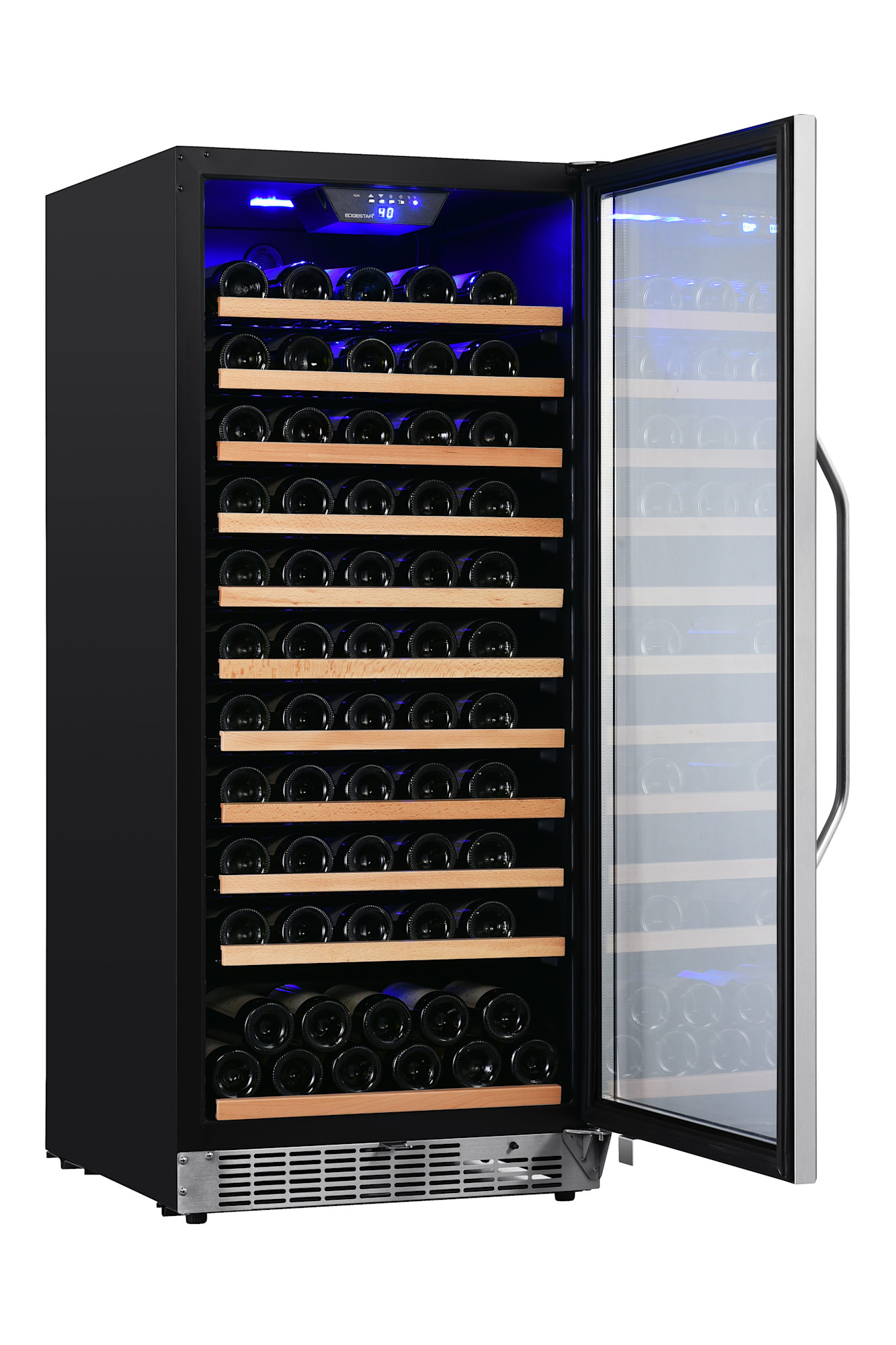 Edgestar Cwr1212sz 24" Wide 111 Bottle Capacity Free Standing Single Zone Wine Cooler -