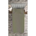 thumbnail image 3 of Ambesonne Vintage Quilted Bedspread Set 2 Pcs, Blue Green Bold Stripes, Twin Size, Royal Blue Lime Green, 3 of 3