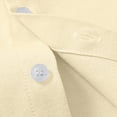 thumbnail image 5 of NIEWTR Boys School Uniform Shirt Long Sleeve Solid Button Down Dress Shirt with Button Cuffs for Daily Wear and Special Events（A-Yellow,11-12 Years), 5 of 9