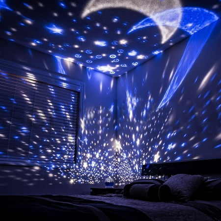 Night Light For Kids Moon Star, Star Projector Light Bulb