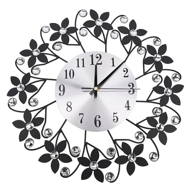 Wall Clock, Wall Mounted Fashion Wall Clock, Silent For Decor Hotel