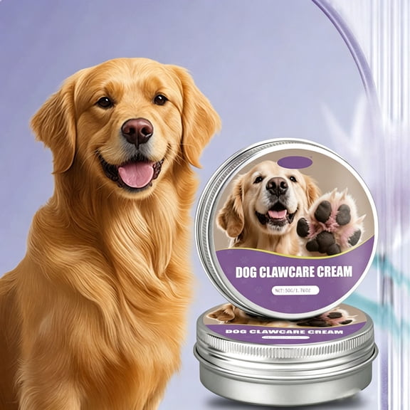Dog Paw Balm 50g, Moisturizing Paw Protector Cream For Dry Cracked Dog Pads, Nose And Foot Care Wax Treatment, Fast Absorbing Safe Lick Formula, Pet Winter Paw Repair Supplies