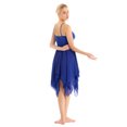 thumbnail image 2 of iiniim Robe de Danse Moderne Lyrique pour Femmes Costume de Danse à Bretelles Spaghetti Robe de Danse Athlétique Bleue TTG, 2 of 7