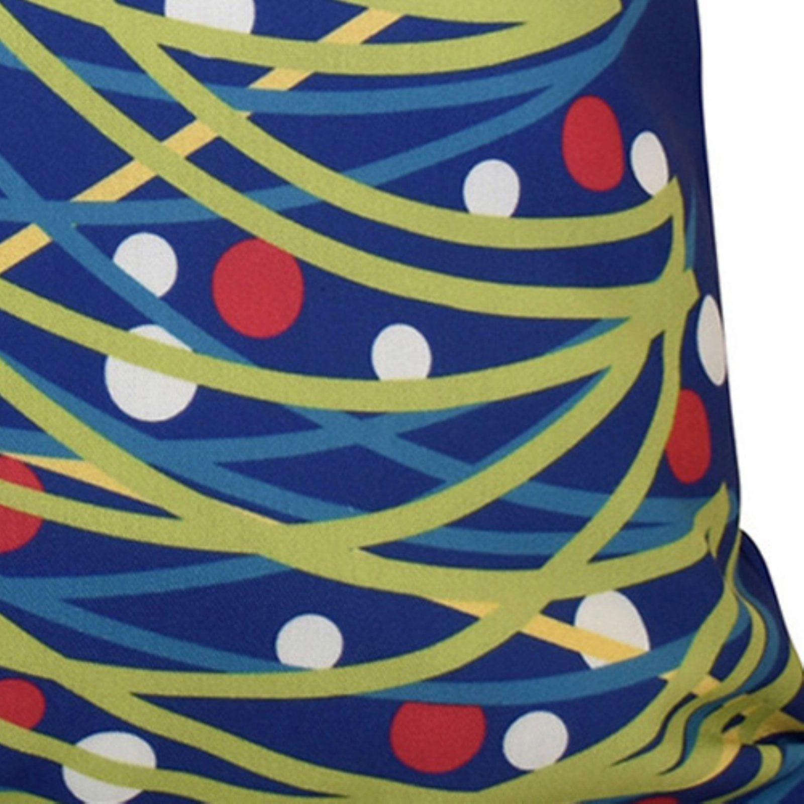 Simply Daisy O Tannenbaum Geometric Print Outdoor Pillow