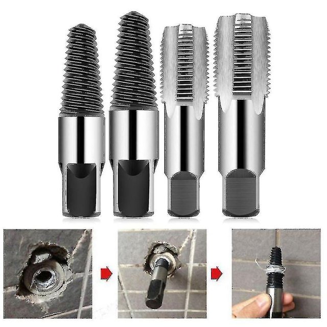 Grifo de reparación de rosca de tubería de 1/2 3/4 pulgadas Extractor de tornillos rotos Juego de herramientas de hardware