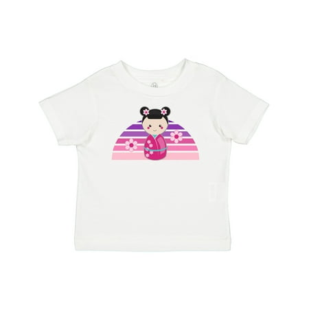

Inktastic Japan Kokeshi Doll Retro Sunset Gift Baby Girl T-Shirt