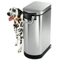 thumbnail image 6 of simplehuman 35 Liter X-Large Pet Food Storage Container, Brushed Stainless Steel for Dog Food, Cat Food, and Bird Feed, 6 of 6