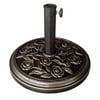 International Concepts Outdoor Rose Designed Umbrella Stand, Bronze