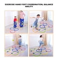 thumbnail image 4 of Kids Exercise Hoops Jumping Game Rings for Sensory Training Physical Fitness Hopscotch, 4 of 7