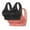 Red2, variant on Diufon 2 Pack Wide Strap Bra for Women Wireless Soft Breathable Lace Full Coverage Bras Seamless Plus Size Bras