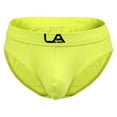 thumbnail image 2 of Sngxgn Men's Boxer Briefs Stretch Underwear Underpants Regular Leg(Yellow,XXL), 2 of 5