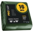 thumbnail image 1 of PROTARP Cubierta de lona extra resistente de 16 mil, impermeable, resistente a los rayos UV, lona de polietileno a prueba de desgarros y desgarros con bordes reforzados para techo, camping, patio, pis, 1 of 5