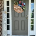thumbnail image 5 of Pedty American Patriot July 4th Wreath,Wreath for Front Door,Welcome Independence Day Home Decoration Door Wall Decor Hanging Sign,Independence Day Hanging Decoration, 5 of 8