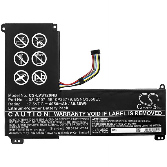4050mAh BSNO3558E5 0813007 5B10P23779 Battery for Lenovo IdeaPad 120S-14IAP (81A500AQGE