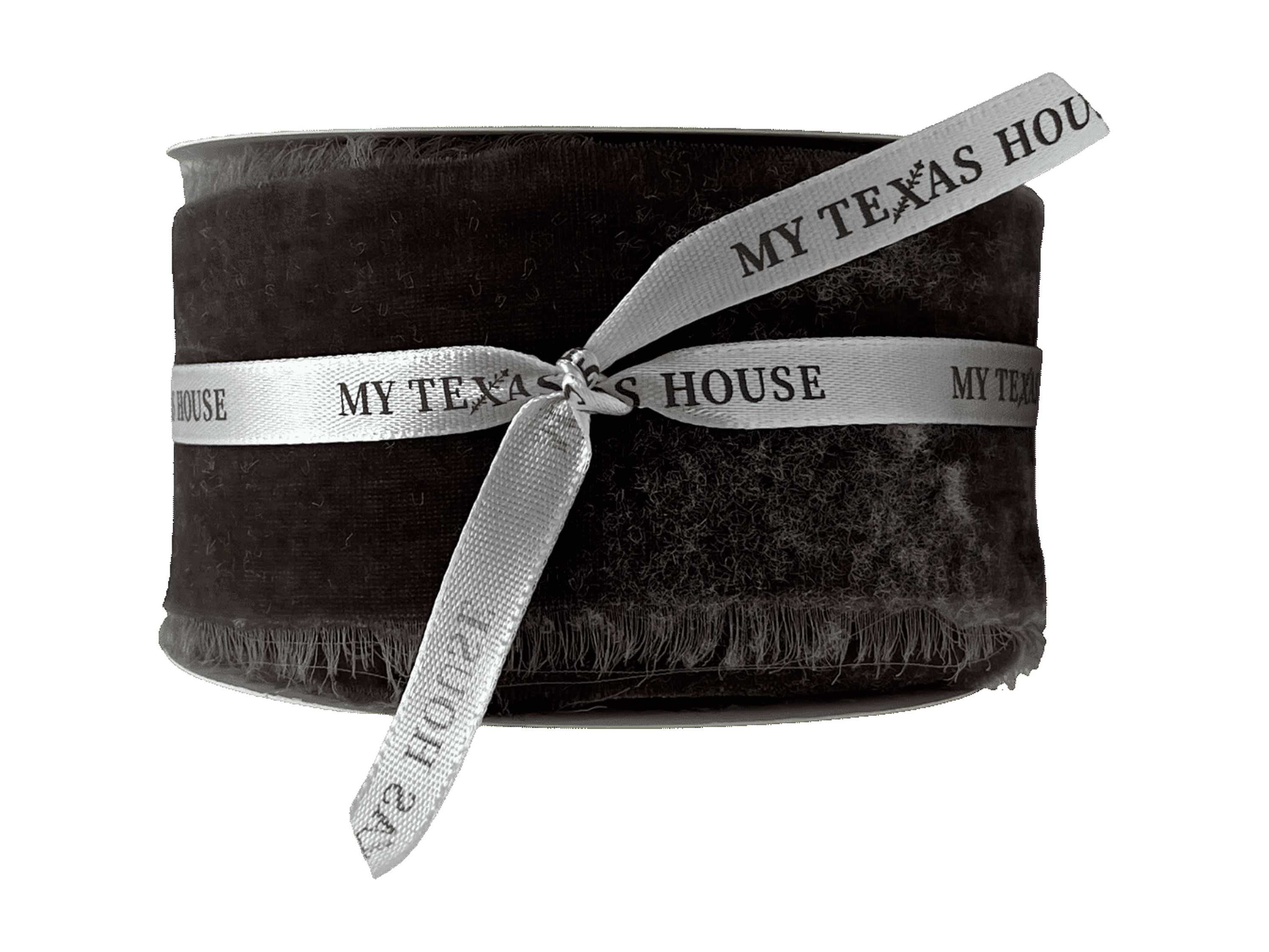 Brown Frey Edge Christmas Ribbon, 12 foot, by My Texas House