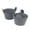 Grey 3pcs, variant on OIUR Air Fryer Egg Poacher Silicone Cupcake Baking Cups Non-stick Muffin Mold Reusable Ramekins for Air Fryer Ovens