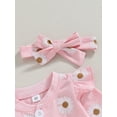 thumbnail image 5 of Bagilaanoe Newborn Baby Girl Fall Jumpsuits Daisy Print Long Sleeve Bodysuits 3M 6M 12M 18M Infant Casual One Piece Romper, 5 of 8
