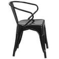 thumbnail image 3 of Bowery Hill Metal Dining Arm Chair in Black, 3 of 4
