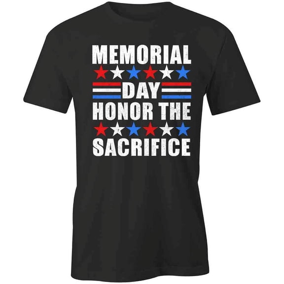 Memorial Day T-Shirt | Patriotic American Black Tee Gift
