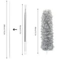 thumbnail image 3 of CNKOO Long Telescopic Extendable Feather Duster Bendable Microfiber Duster with Stainless Steel Extension Pole Up to 110‘‘ Cobweb Brush Static Hand Duster for Cleaning Ceiling Fan Cars Fu, 3 of 9