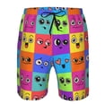 thumbnail image 4 of Naloa Doodle Faces Emotions Men's Beach Shorts, Surfing shorts, Swim trunks, Quick Dry Swim Trunks for Surfing Beach Fun - Medium, 4 of 9