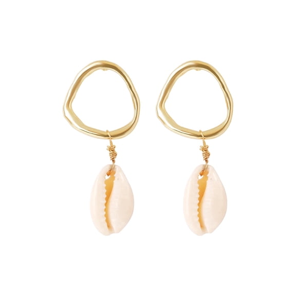 Summer Bohemia Seashell Pearl Stud Earrings for Beach Oceaninspired Accessories – Earrings