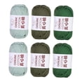 thumbnail image 2 of 6 piezas de hilo de punto multicolor ligero para ganchillo para guantes, prendas de vestir y bufandas. Estilo G, 2 of 9