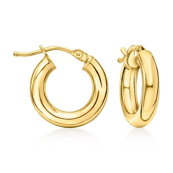 Ross-Simons Italian 3mm 10kt Yellow Gold Huggie Hoop Earrings, Women's, Adult
