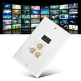 thumbnail image 3 of Wall Socket Panel,USB2.0 + 3 RCA Wall Plate Panel USB Wall Panel Luxury Finish, 3 of 10