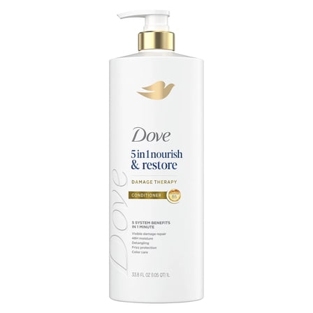 Dove Nourish & Restore 5-in-1 Conditioner, 33.8 Fluid Ounce