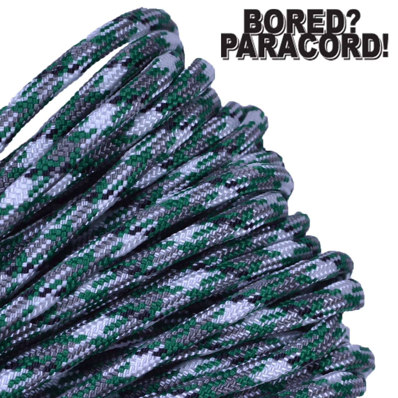 Kelly Green Paracord 1000 Foot 550 lb 7 Strand Camping Survival Bracelet Rope