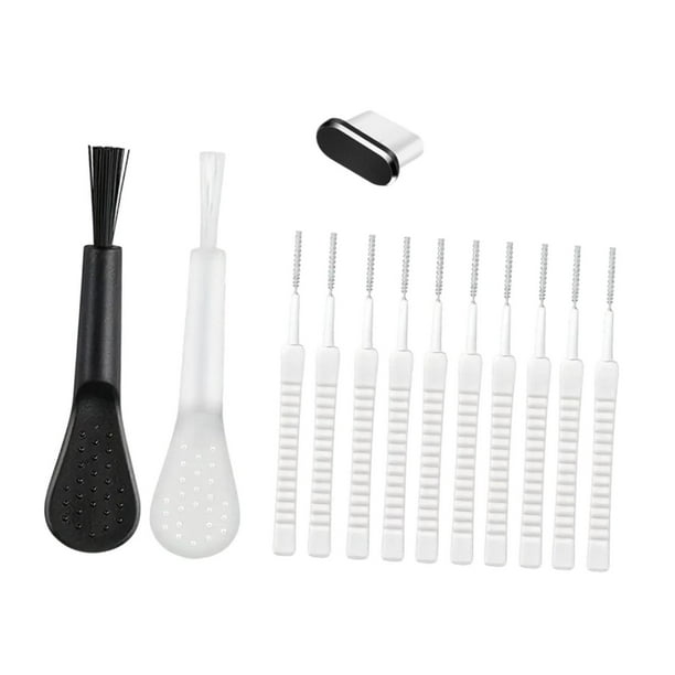 Puerto de carga de teléfono Kit de cepillo de cepillo Equipo de limpieza de accesorios multifuncionales Protección de puerto enchufe para 15 16 13 piezas