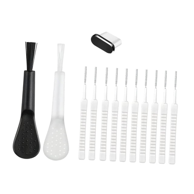 Kit de herramienta de limpieza de puerto de carga telefónica Boldhip, enchufe, interfaces de carga de cargada mini Equipo de limpieza de cepillos para 13 piezas
