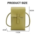 thumbnail image 2 of PU vertical mobile phone bag women's casual shoulder retro soft leather slung bag, 2 of 5