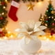 thumbnail image 4 of Flores Navideñas de Tela con Ribetes Dorados. Arreglos Florales Navideños. Decoraciones con Flores Artificiales., 4 of 6
