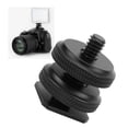 thumbnail image 1 of Montaje de Zapatería Caliente de Cámara A 1/4 Pulgada, Adaptador de Zapatilla Caliente de CámaRa Monte Anódico de Metal Anestronal para Plataforma de CámaRa DSLR, 1 of 7