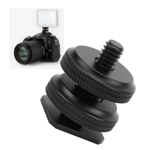 Montaje de Zapatería Caliente de Cámara A 1/4 Pulgada, Adaptador de Zapatilla Caliente de CámaRa Monte Anódico de Metal Anestronal para Plataforma de CámaRa DSLR