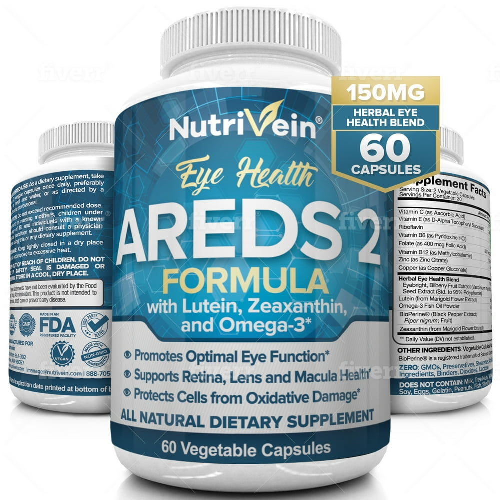 Nutrivein AREDS 2 Eye Vitamins Supports Eye Strain, Dry Eyes Award